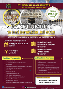 Umrah Mas Travel official Medan berangkat 19 juli 2026